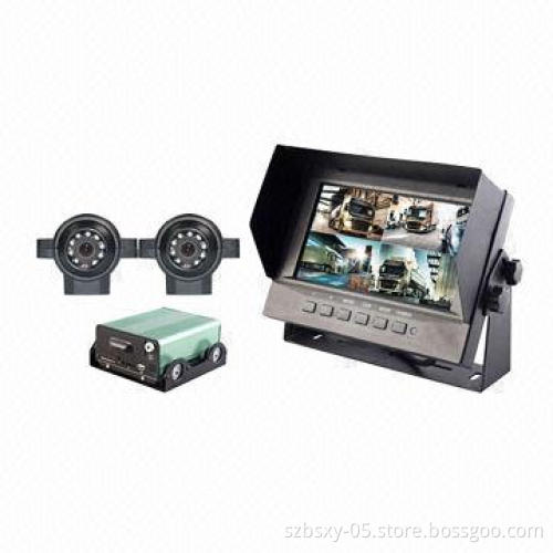 4CH Car Mobile Hard Disk Car DVR Recorder System with Camera for School Bus